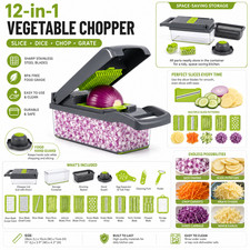 Image of 14/ 16 in 1 Vegetable Chopper Slicer Dicer Food Cutter Grater Kitchen Tool