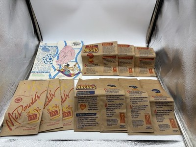 Lot of Misc McDonalds Kids Meal & Value Meal Paper Sacks