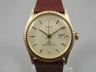 Vintage Timex Watch Men/Women Manual Wind 32mm Two Tone New Leather Band