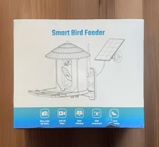 New Bird Feeder with Camera, Smart AI Identify Wild Bird Feeder Camera Solar