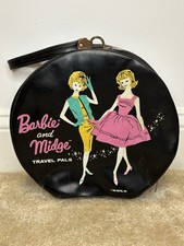 Authentic Vintage 1963 Barbie Midge Travel Pals Carrying Case Collectible RARE