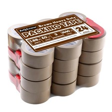 Anyknow Brown Packing Tape 24 Rolls Heavy Duty Packing Tape with 3 Dispenser - 2