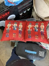 Pottery barn Nutcracker Pillows (2)