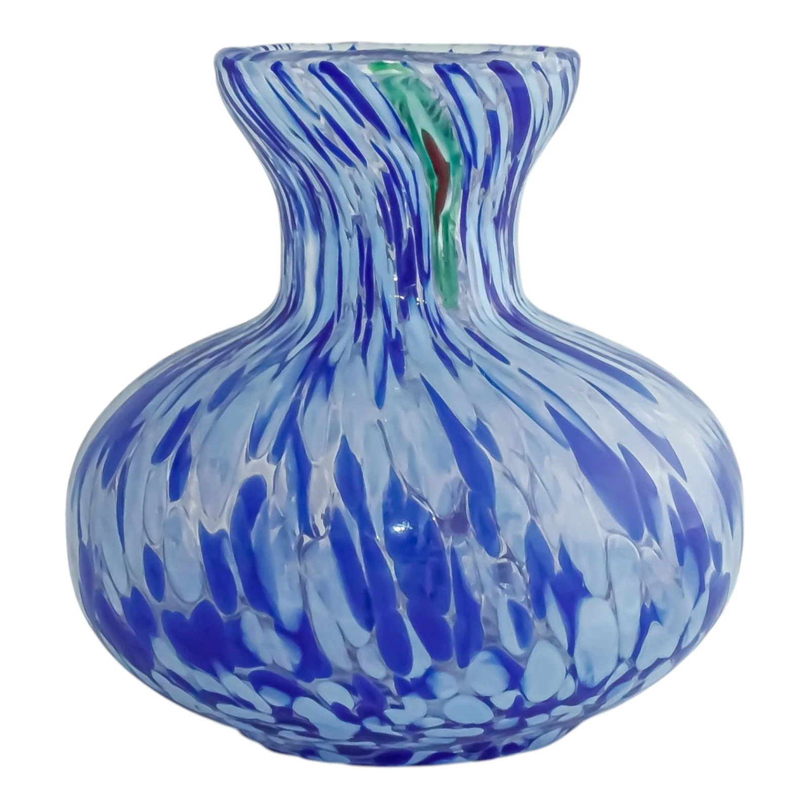 Millefiori Zecchin Handmade Blue Murano Glass Candle Holder Vase 2026
