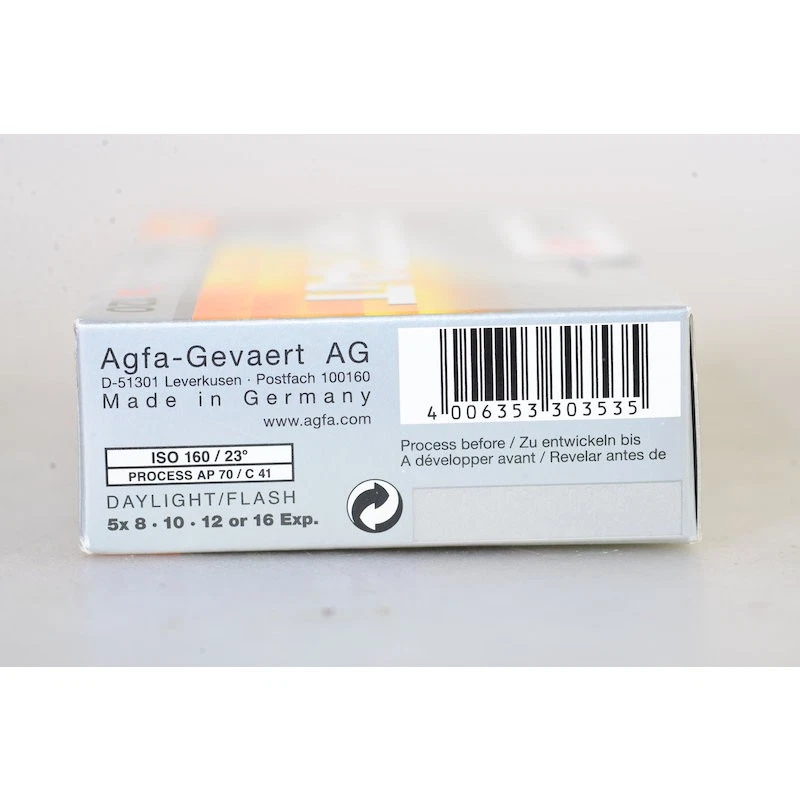 Agfa Portrait Iso 160/23° 120 Film - 5er Pack Fotofilm - Drain 06/2006 - Image 3 of 3