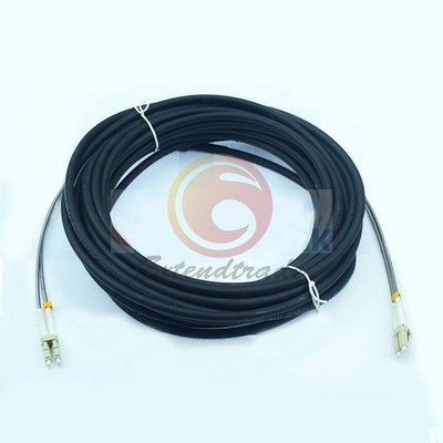 Outdoor Field Fiber Patch Cord 50M LC UPC to LC UPC MM Multi-Mode Duplex Cable *