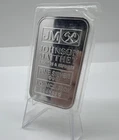 JOHNSON MATTHEY ASSAYERS & REFINERS FINE SILVER 1 TOZ. BAR - SEALED #B643829