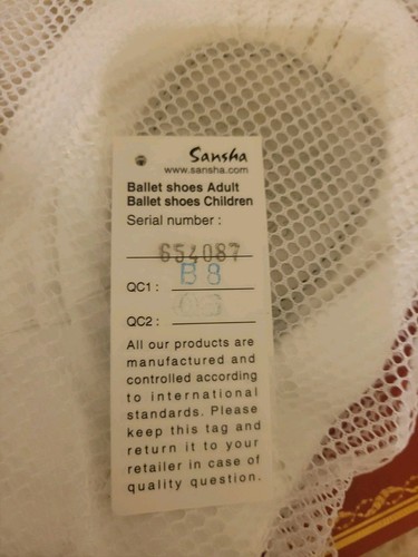 SANSHA NEW YORK WOMEN'S BALLET SHOES SLIPPERS SIZE 14 NEW MEDIUM WIDTH - Picture 3 of 6