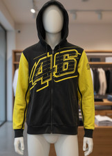 VR46 Valentino Rossi Official Racing Apparel Felpa con Cappuccio Uomo XXL Ner...