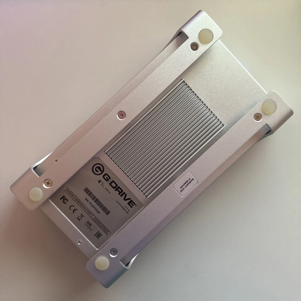 4TB USB 3.0 2x FireWire 800 E-Sata G-drive Voll Alu Silber Werte Ausgelesen - Bild 2 von 4