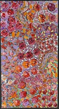 Rachael Nambula. Authentic Aboriginal Art.  Size 100cm x 50cm. Pencil Yam
