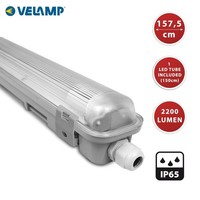 Lampe Leuchte RöHrenlampe Led 150Cm 1X Led RöHre 22W Feuchtraum IP65 Grau 4000K