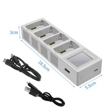 4-Way Digital Display Fast Charging Battery Charger Hub Dock For DJI MINI3 Pro