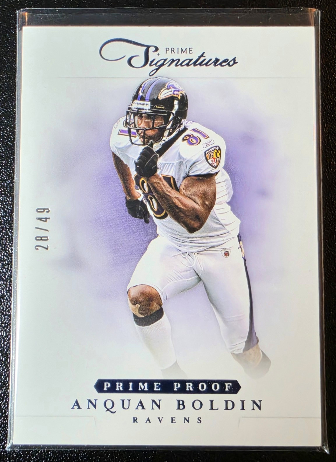 Panini 2012 Prime Signatures Anquan Boldin Ravens Prime Proof Blue #26 /49