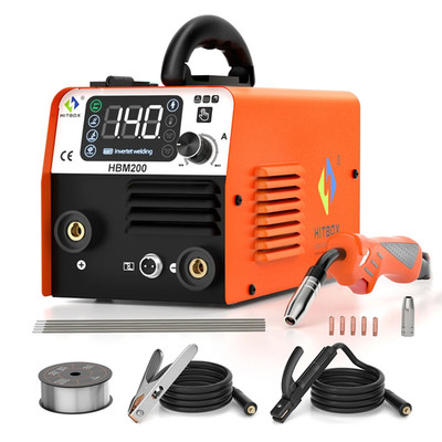 HBM200 3 in 1 Semi-Automatic Welding Machine Mma/Gasless MIG/LIFT TIG Inverter W