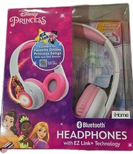 Kids Bluetooth Headphones with EZ Link Wireless Headphones Girls Disney Princess