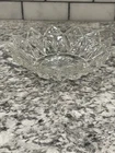 Federal Glass, Serving Bowl, Petal Pattern Pressed Glass, Vintage  10"