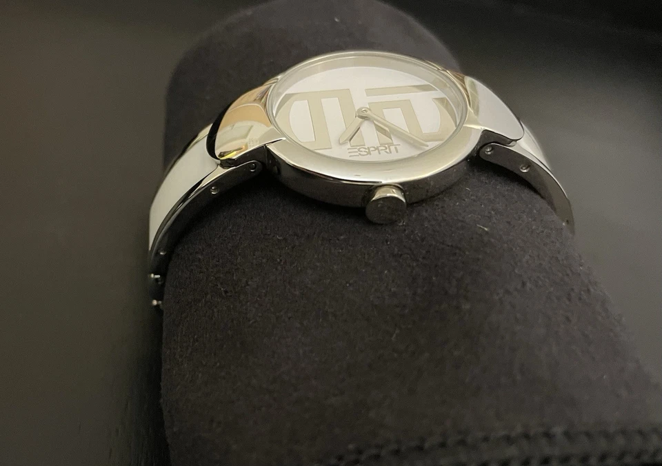 Esprit Damenuhr SUPREME WHITE Analog Quarz Edelstahl  Spange weiß/silber elegant - Bild 3 von 4