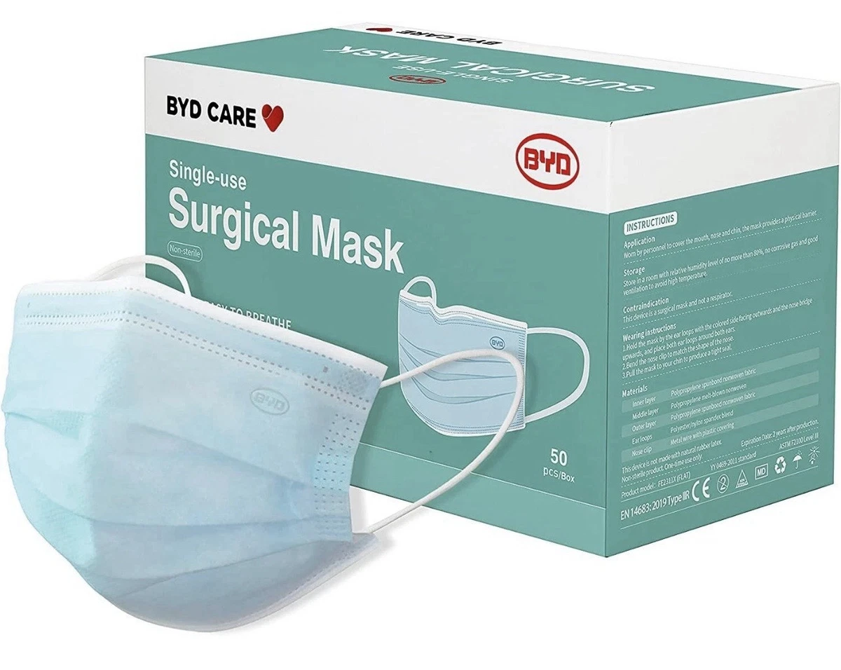 BYD Care Disposable Face Masks for sale | eBay