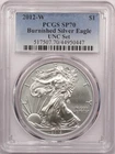 2012 W American Silver Eagle ASE $1 PCGS SP70 Burnished "UNC Set" Coin