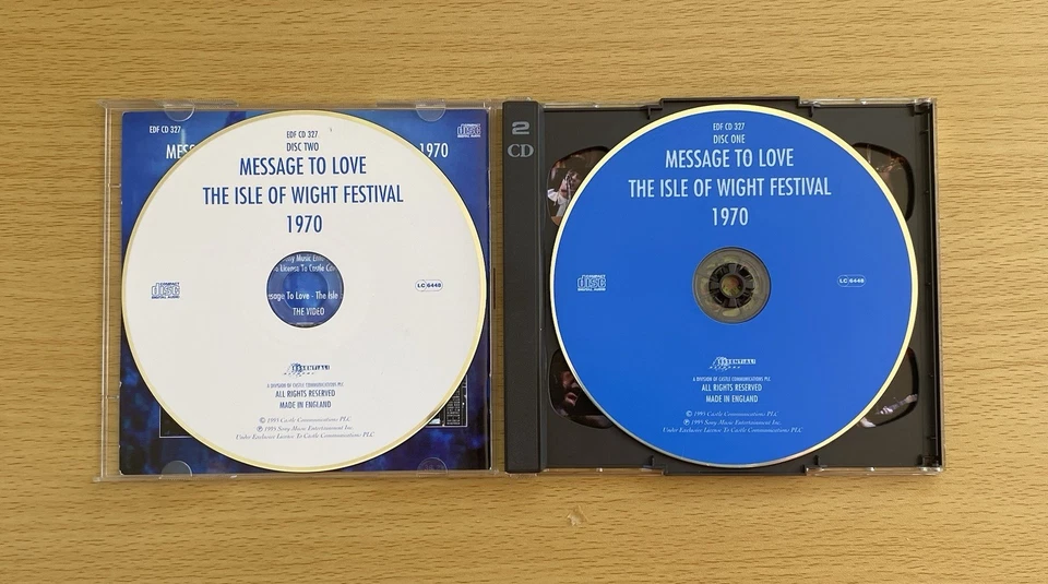 Isle Of Wight 1970 CD - Message Of Love Album - Hendrix, The Doors, Dylan Foto 3 de 4