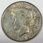 1922 Peace 90% Silver Dollar - About Uncirculated (AU) KM#150 - 5555