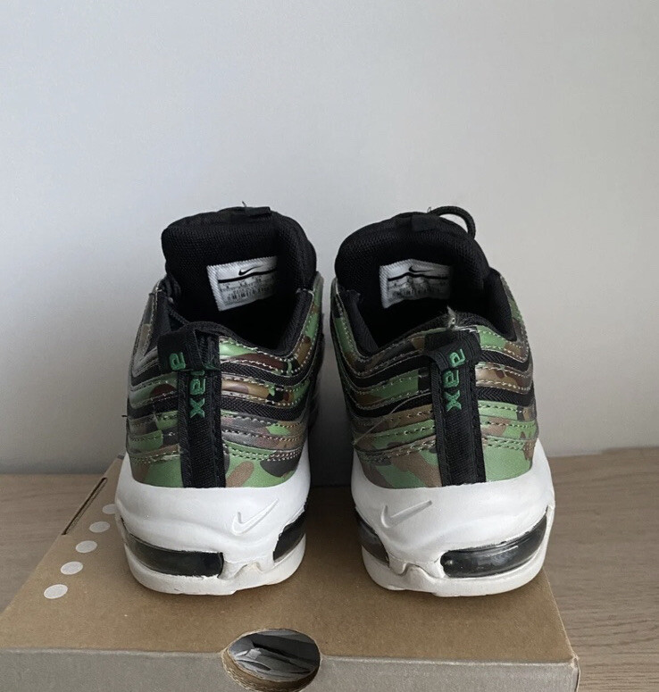 RARE 🔥Nike Air Max 97 Premium QS Raw Umber Fortress Green UK GB