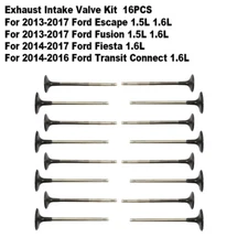 Exhaust Intake Valve Kit For 2013-2017 Ford Fusion 1.5L 1.6L 16PCS BM5Z-6505-B 