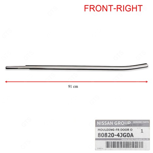 Fits Nissan NP300 Pro-4X 2015 18 21 Front Rh Outer Door Weather Rubber Seal Belt - Picture 4 of 8