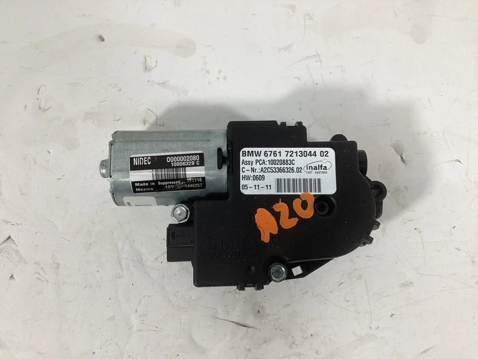 Motor deslizante de teto solar BMW X3 F25 2012-2015 6761 7213044 02 FABRICANTE DE EQUIPAMENTO ORIGINAL. - Imagem 4 de 4