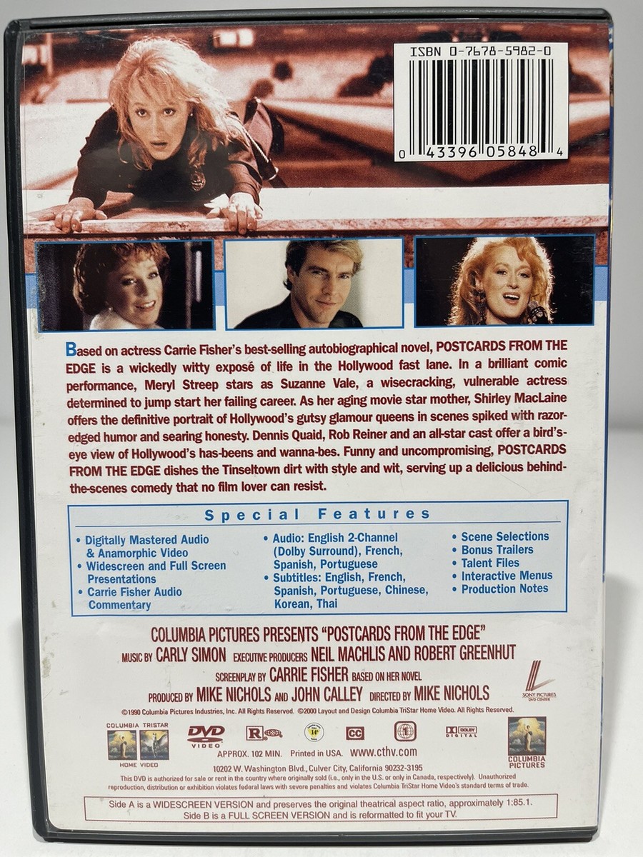 Postcards From the Edge 1990 (DVD 2001) 43396058484| eBay
