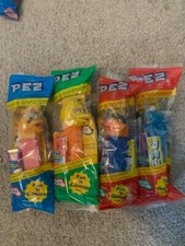 PEZ DISPENSERS - SESAME STREET - BIG BIRD, COOKIE MONSTER, ERNIE, ZOE