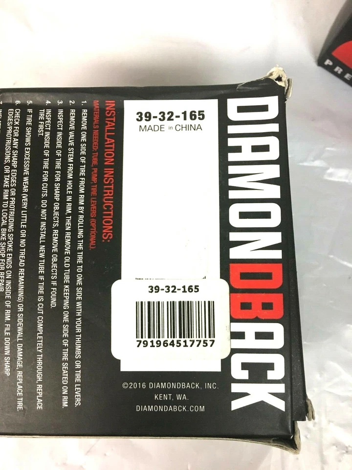 Lot of 2 Diamondback Presta 26 x 4.0-4.9 Valve Bicycle Inner Tube - Image 3 of 3