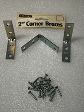NOS 3pcs Heavy Duty 2 inch Corner Bracket / Braces Stanley Part Number 75-6241