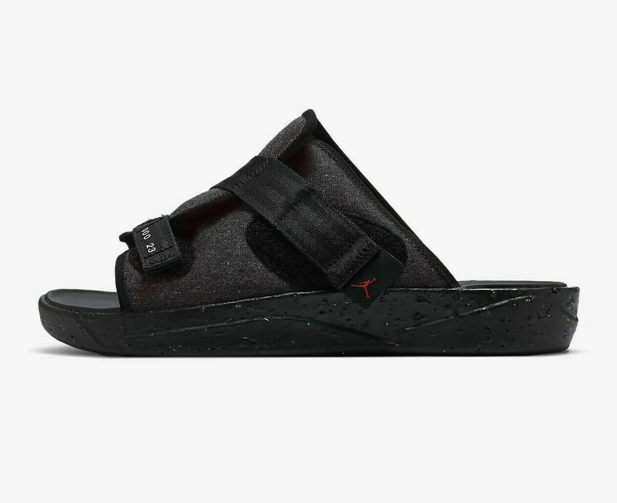 NIKE JORDAN CRATER SLIDES TAGLIA UK 7 11 (CT0713 001) NERO ROSSO UNIVERSITARIO