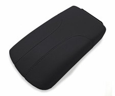 Center Console Lid Armrest Cover Pvc Leather For Nissan Rogue 2017-2020 Black