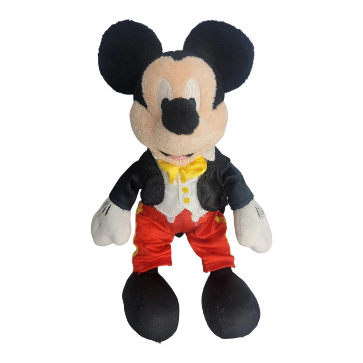 Mickey Mouse Plush 11” Yellow Bow Tie Tuxedo Disney Parks Disneyland | eBay