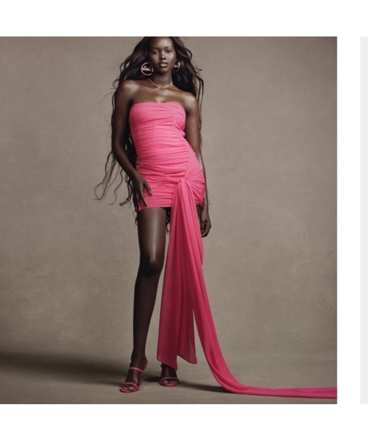 barbie pink dress zara Zara Barbie Pink Draped Mini Dress Ref 3067/329 Bloggers Fave Holiday