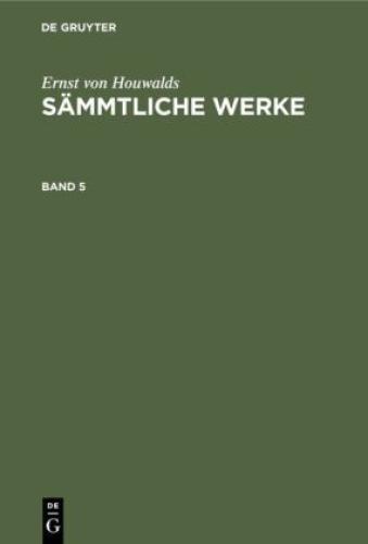 Thumbnail - Ernst Von Houwalds: Sämmtliche Werke. Band 5 6771