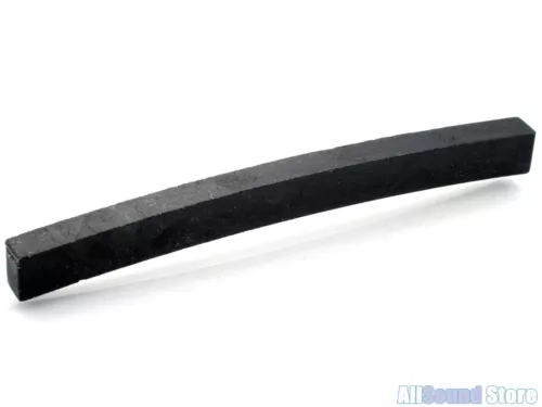 NEW - Curved Graphite Unslotted Nut Blank for Fender® Guitars - BLACK