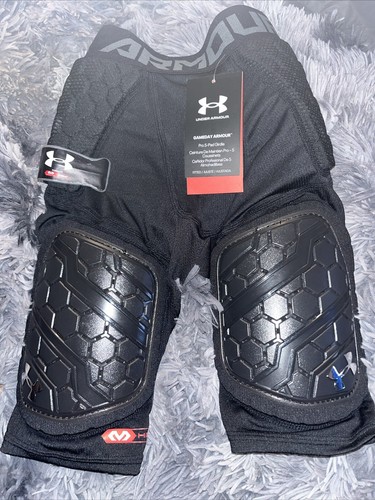 Gameday Under Armour Pro 5 Pad Kompressionsgürtel Fußball schwarz Jugend Medium