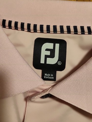 FOOTJOY GOLF POLO SHIRT SS PINK XL STRETCH MISTWOOD G.C. 48" X 30" Embroidered - Picture 5 of 9
