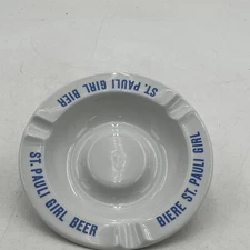 Vintage St Pauli Girl Beer Advertising Ashtray Wunstorf Western Germany Cigar