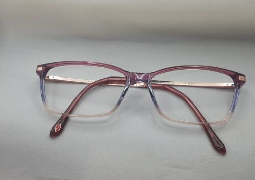 Lulu Guinness L225 ROS B:37 Full Eyeglass Frames Rose Pink Purple 59-15-155 - Picture 1 of 7