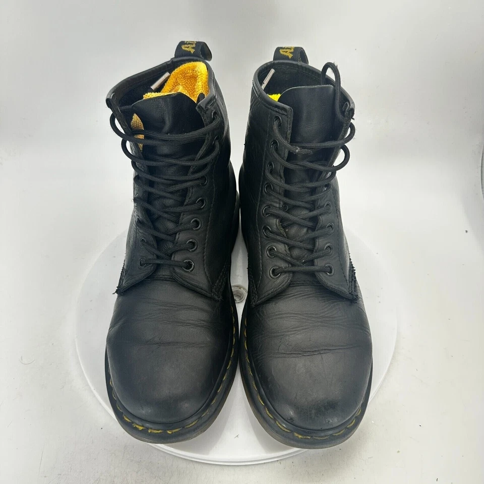Bota de Combate Dr. Martens The Original Air Wair Mujer Talla 9 Cuero Negro 8 Ojos Foto 3 de 4
