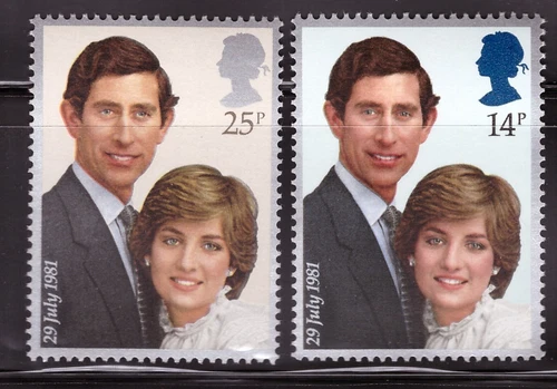 Great Britain Stamps #950-951 Mint NH 1981 Prince Charles and Lady Diana