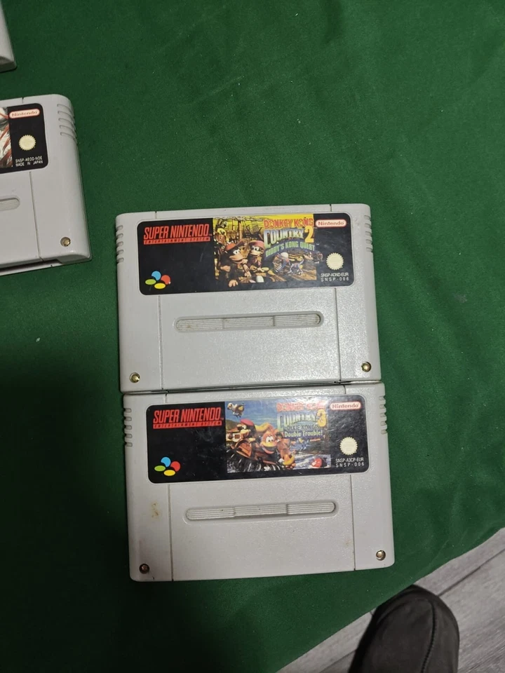 Lote de jogos Super Nintendo SNES & PAL (7 jogos) – Zelda, Terranigma, Donkey Kong - Imagem 2 de 4