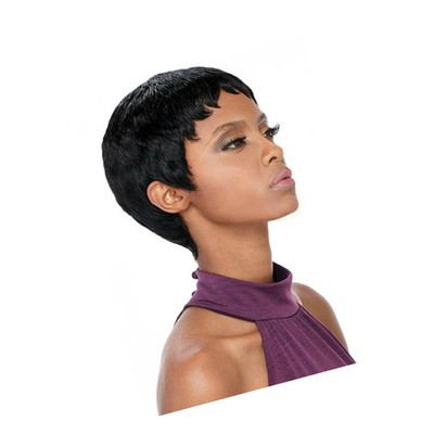 Outre Premium Duby Human Hair Wig Pixie 1b 1b Off Black