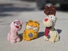 Vintage Dakin 1980s Garfield  Friends Arlene  Odie Plush Small Toys LOT