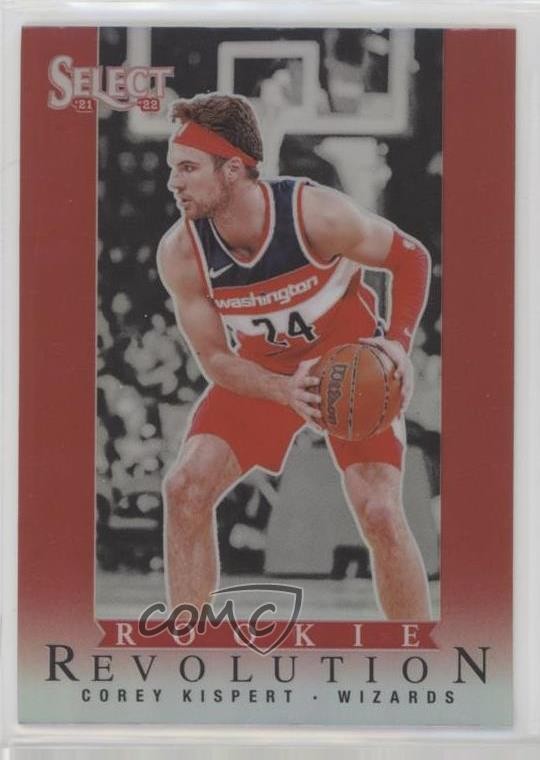 2021-22 Panini Select Rookie Revolution Red Prizm Corey Kispert #30 02v3